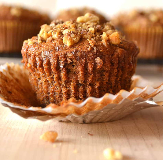 3-PACK Organic Banana Walnut Muffins (Jumbo-Size)